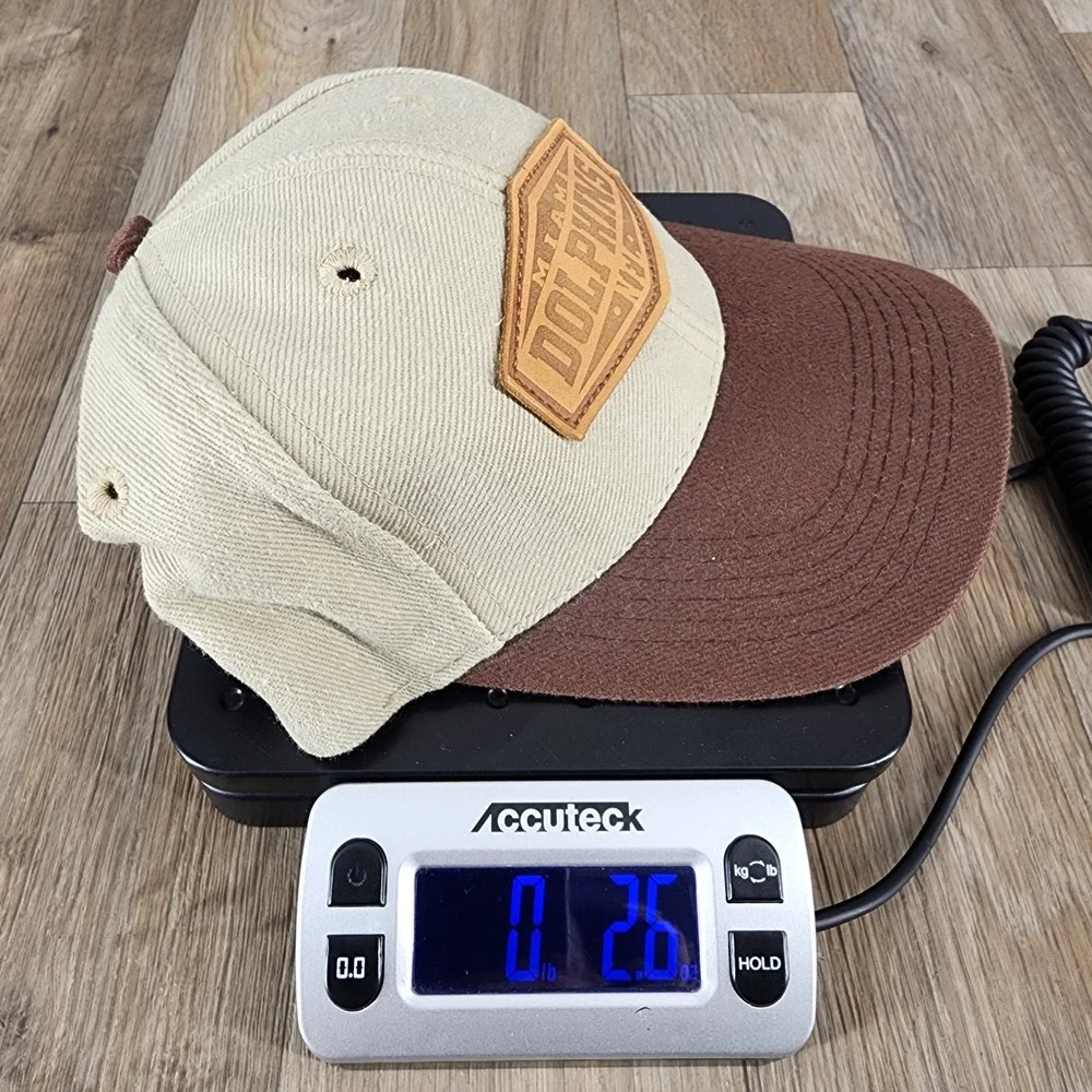 Vintage Miami Dolphins NFL Sports Specialties Hat Cap Tan Brown‎ Adjustable